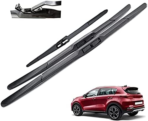 Juego de escobillas limpiaparabrisas delanteras y traseras para Kia para Sportage QL 2016 2017 2018 2019 2020 parabrisas ventana 26 16 11