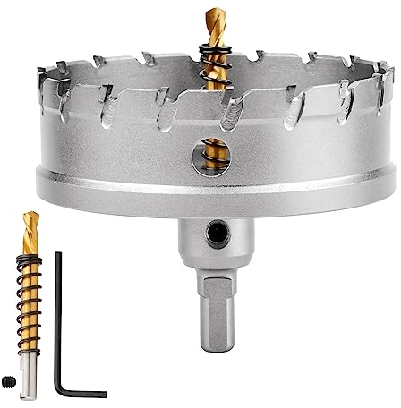 110mm Lochsäge Hartmetall-Bohrer, TCT-Metall Lochsäge Bohrer für Edelstahl, Eisen, Legierung, Holz, Kunststoff