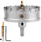 110mm Lochsäge Hartmetall-Bohrer, TCT-Metall Lochsäge Bohrer für Edelstahl, Eisen, Legierung, Holz, Kunststoff