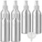 BPZXL 6 Piezas Rellenables 150ml Botella de Aluminio con Bomba en Blanco Niebla Fina Atomizador, para Perfumes Viajes y rtículos de Agua Cosmético