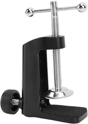 C Supporto da tavolo a forma di C, morsetto da scrivania regolabile in alluminio per lampade da tavolo