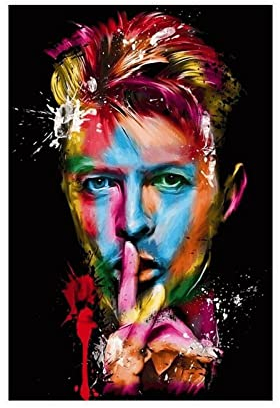 SORECI Andy Warhol David Bowie Leinwand-Poster, Wandkunst, Dekordruck, Bild Gemälde für Wohnzimmer, Schlafzimmer, Dekoration, ungerahmt, 30 x 45 cm