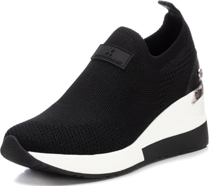 XTI - Slipper Damen Schwarz - Bequeme und vielseitige Schuhe - Casual Mode - Modell 14241602 (Größe 41)