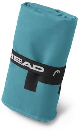 HEAD Active - Asciugamano Microfibra con Elastico, Asciugamano Palestra Leggero Rapida Asciugatura, Valido come Telo Multiuso, Asciugamani Bagno Assorbente e Salvaspazio da Viaggio 70x140, Octane Blue