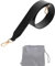DGAZ Leder Schulterriemen 65cm, Ersatzriemen für Neverfull, ideal für Schultertaschen/EIN-Schulter-Tragen, Handgefertigt, mit O-Ringen und Geschenkbox (4cm Breit, Glossy Black)