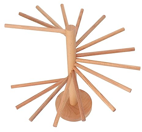 Stendino per Pasta Pieghevole 18 Barre per Spaghetti in Legno, Stendipasta per Pasta, per Kitc