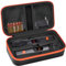 Againmore Kabellose Mikrofonhülle, kompatibel mit JBL Wireless Two Mikrofon-System, Handheld-Dual-Mikrofon-Reisetasche zum Singen oder Karaoke für Empfänger, Adapter, AA-Batterien, Schwarz (nur Box)