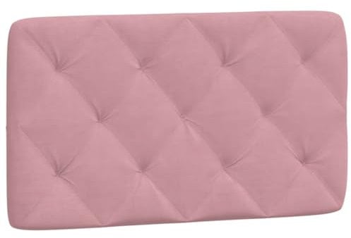 vidaXL Kissen für Kopfteil, Wandpolster Polsterpaneel Bettkopfteil, Rückenkissen Polsterkopfteil Wandkissen Schlafzimmer, Rosa 90cm Samt