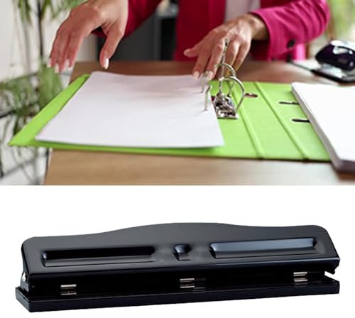 Perforateur réglable perforateur de papier 3 trous perforateur de trou en métal perforateur de reliure perforateur manuel perforateur de bureau pour accessoires de bureau à domicile Holepunch