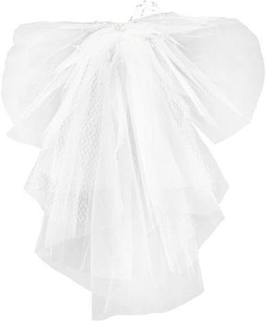 SAFIGLE 4stücke Kurzer Brautschleier Mesh Eleganter Hochzeits-schleier Für Junggesellenabschied Und Hochzeitsfeier Leicht Und Einfach Zu Tragen Klassisches Accessoire Für Bräute