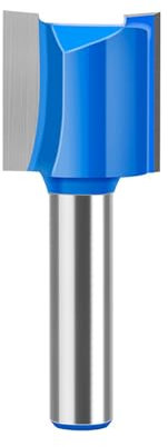 MACHSWON Straight Router Bit Milling Cutter Cutting 8mm Shank,20mm Cut Diameter & 20mm Cut Length Straight Cutting Trimming Cutter Double Flute Grooving Bits for Woodworking