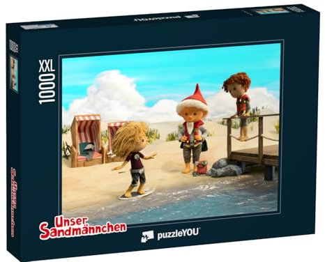 Puzzle 1000 Teile XXL „Unser Sandmännchen: Am Strand, 2024“