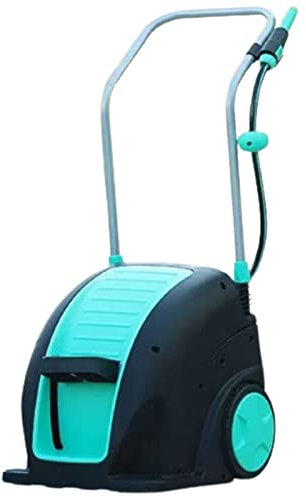 FLNOZAMZ Metal Hose Reel Cart, Portable Hose Cart With Wheels, Garden Hose Organizer Hose Reel Set, Garden Hose Reel For Outdoor Garden (30m)