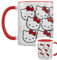 Pyramid International Hello Kitty (Many Kittys) Red Coloured Inner Mug - 10Oz / 315Ml Ceramic Mug - One Size