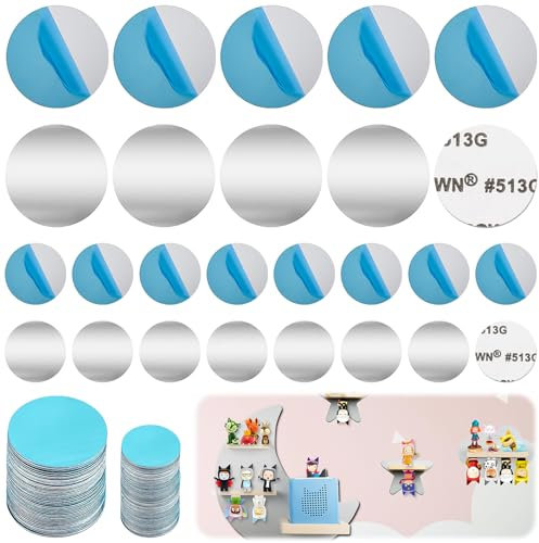 XSHAO® 200 STK Metallplättchen Selbstklebend, 15mm/ 25mm Metallplatte für Magnete Metallplättchen für Tonies für Magnete/Toniefiguren/Magnete Handy Halterung