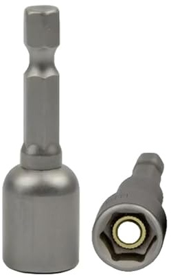 Screwdriver Nut Driver Bit,19mm Socket 65 Length,Metric Hex Wrench Socket Bit,1/4 inch Hex Shank,Quick Change Impact Nuts Driver Adapter Drill Bits