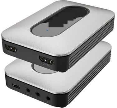 POOIQX 4K HMI-kompatible Videoaufnahmekarte Loop Out for Gamer-Live-Streaming Extreme 4K@60Hz Grabber &Play,Breite Kompatibilität