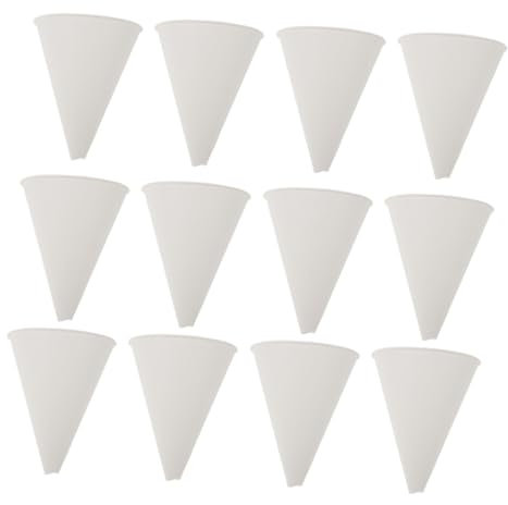 TOPPERFUN 120 Stück Gastrichter benzin trichter Flüssigkeitstrichter Motoröltrichter aus Papier Ölwechseltrichter für Fahrzeuge Farbpapiertrichter Öltrichter für Ölwechsel Kfz -Trichter Weiß