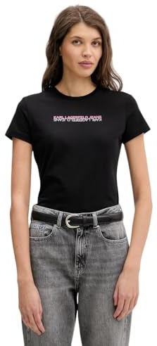Karl Lagerfeld Jeans Damen Slim Short Sleeve Reflection T-Shirt