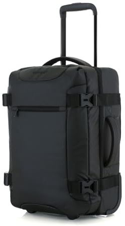 NPLE Nomad Zaino Trolley da Viaggio 2in1 Nero, Convertibile Zaino Valigia 55x35x20 cm con TSA