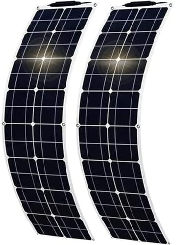 ITOSUI Kit de Panneaux solaires monocristallins Flexibles 500 W Ultra-Minces avec contrôleur 40 A - 2 Panneaux ETFE 250 W 12-24 V pour la Maison, Camping-Car, Caravane, Bateau, Blanc/Blanc