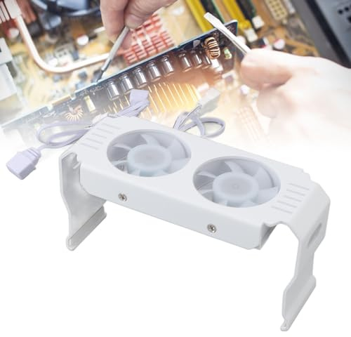 ZAICOLER Argb RAM Kühler für Pc Overclocking Enthousiasten Verhindert System Schäden Durch üBerhitzung Erhöht Betriebsgeschwindigkeit und Effizienz Doppel Lüfter Pwm Temperaturregel (WHITE)