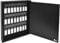 Acrimet Armario para Llaves con Cerradura, 24 Ganchos (Incluye 24 Llaveros Gris Humo con Etiquetas) (Montaje en Pared) (Color Negro)