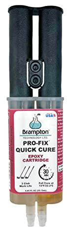 Brampton PRO-FIX Quick Cure Golf Epoxy - 30 Minute Golf Club Repair - Golf Epoxy for All Golf Shafts, Golf Heads, Drivers, Putters, and Irons - Engineered for The Golf Industry (0.85oz)