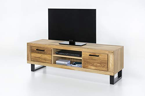 Massivmoebelversand.de TV-Lowboard Tido XL Wildeiche teilmassiv geölt