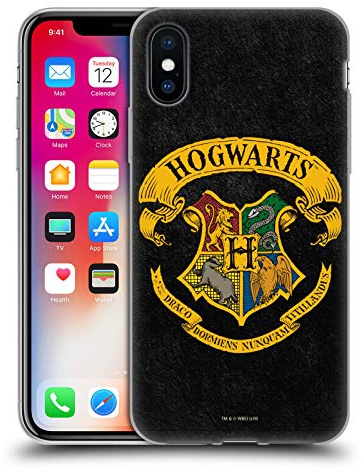 Head Case Designs Offizielle Harry Potter Hogwarts Kamm Sorcerer's Stone I Gelhülle [Militärischer Schutzgrad] Kompatibel Mit Apple iPhone X/iPhone XS Und Kompatibel Mit MagSafe