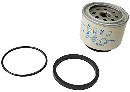 KATSU Filter Element Filter Replacement for R12T Fuel Filter Water Separator Trap Assy, for Diesel Engines Marine Speedboat Trucks Tractors Electric Generators