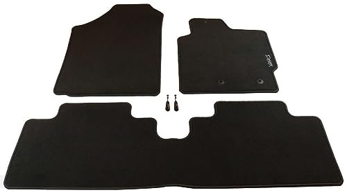 TOYOTA Original Yaris 3x Teppich Fußmatten 520g (2005-2011) Anthrazit Standard