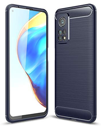 TingYR Coque pour Xiaomi Mi 10T Pro 5G, Housse Silicone Ultra Mince, TPU Silicone, Anti Rayure, Anti Chute, Durable, Housse Étui pour Xiaomi Mi 10T Pro 5G Smartphone.(Bleu)