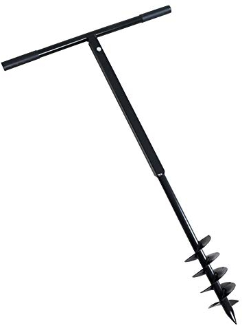 ESTEXO Handbohrer Erdbohrer Handerdbohrer Erdlochbohrer Pflanzbohrer Pfahlbohrer Brunnenbohrer Brunnenbohrgerät Lochbohrer (110 mm)