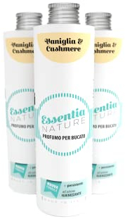ESSENTIA Profumo per Bucato con Igienizzante, Essenza Profuma Bucato, Profumatore Bucato per Lavatrice con Estratti di Oli Essenziali Naturali (Vaniglia e Cashmere, 500 ml, confezione da 3)