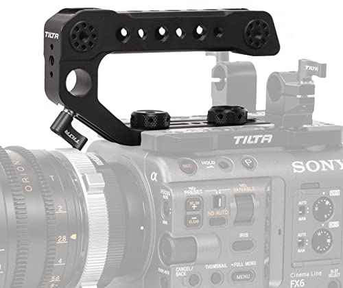 Tilta Oberer Griff kompatibel mit Sony FX6 Schuhhalterung für Videokamerakäfige, LED-Leuchten Mikrofone ES-T20-TH