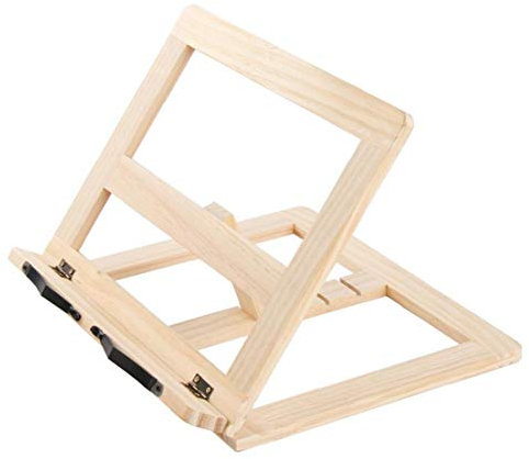 Cadre en Bois Bibliothèque Support Livre Tablette Piètements Bois Table Dessin Chevalet Papeterie