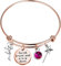 BNQL Faith Trust and Pixie Dust Bracelet Fée Clochette Cadeau d'anniversaire pour elle, Acier inoxydable