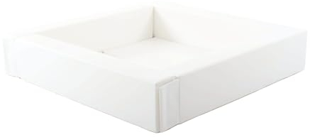 IGLU Soft Play Balle en Mousse Piscine pour bébé 1-7 Ans Montessory Parcours motricité pour Enfant (Blanche, Grande)