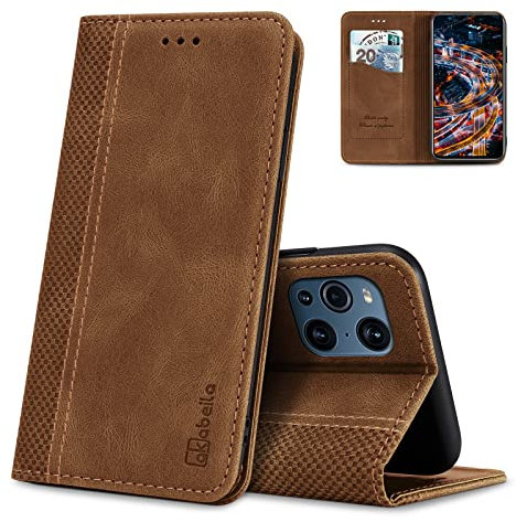 AKABEILA Hülle für Oppo Find X3 Lite/Reno 5 5G Handyhülle Leder Flip Case Ständer PU Brieftasche Schutzhülle Klapphülle Tasche Case mit [Kartenfach] [Standfunktion] [Magnetisch]