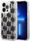 Karl Lagerfeld KLHCP14SLMNMK Hülle für iPhone 14 6,1 hardcase Schwarz Liquid Glitter Monogram