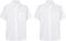 Minni Rossa Men's White Dress Shirt Non Iron Pack of Two Half Sleeve Button Down Regular Fit (as8, Neck, 17_Point_5, Regular, Regular, Standard, White, 17.5)