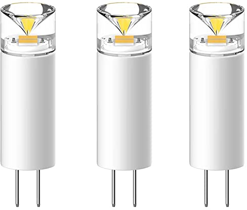 Energetic G4 Mini Capsule 12V LED Light Bulbs, Bi-Pin, 1.4W (10W Halogen Equivalent), 136 Lumens, Warm White 3000K, Energy Saving - 3 Pack