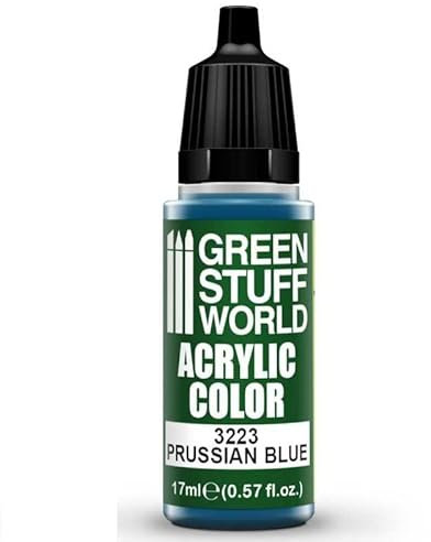 Green Stuff World Peinture acrylique pour modèles et miniatures Bleu de Prusse 3223