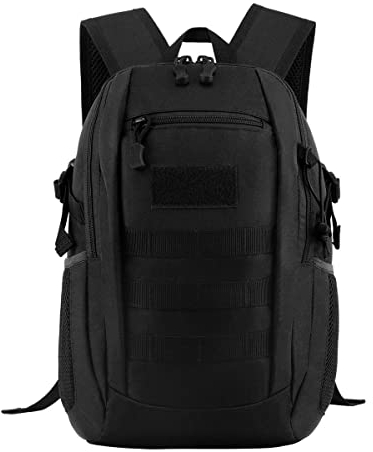 LOCAL LION 15L Taktischer Rucksack, Mini Rucksack, militär Rucksack, Herren klein Wanderrucksack wasserdicht Molle Backpack schwarz zum Wandern Outdoorsports Camping Jagd Schießen