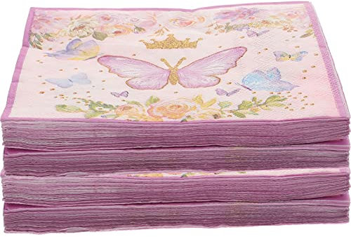 Kichvoe 2 Kisten Bedruckte Servietten Weiße Servietten Wegwerfbar Hochzeitsservietten Cocktailservietten Aus Papier Bunte Papierservietten Dessert-Serviette Baby Zellstoff Einweg China