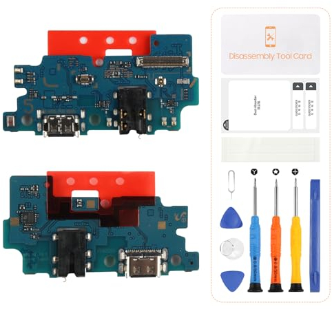 SRJTEK Für Samsung Galaxy A50 2019 Dock Connector Ersatz für Samsung A50 2019 Ladeanschluss A505 Kopfhöreranschluss SM-A505F mit Mikrofon/Audio-Buchse/Antenne Ersatz Reparatursets