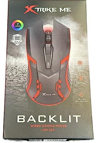 Xtrike Me GM-220 Backlit 1200 dpi Gaming Mouse