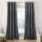 PONY DANCE Samt Vorhänge Wohnzimmer Blickdichte Gardinen mit Ösen 2er Set Velvet Curtains for Living Room Thermovorhang Kälteschutz Verdunklungsvorhang Grau Samtvorhang, H 260 x B 132 cm