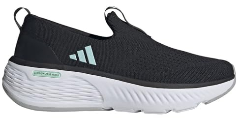 adidas Cloudfoam GO Lounger Shoes, Zapatos Mujer, Core Black/Semi Flash Aqua/Cloud White, 39 1/3 EU